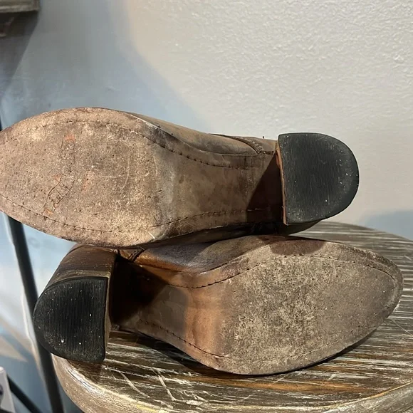 Freebird By Steven Hollis Lace Up Leather Heeled Boots - Picture 10 of 13